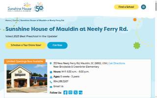 Sunshine House of Mauldin at New Neely Ferry Road