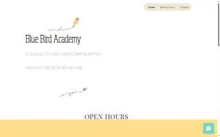 Blue Bird Academy of Taylors website