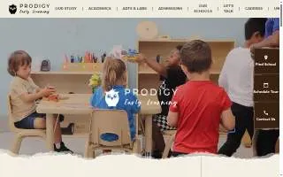 Prodigy Early Learning at The Settlement website