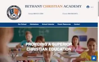Bethany Christian Academy website