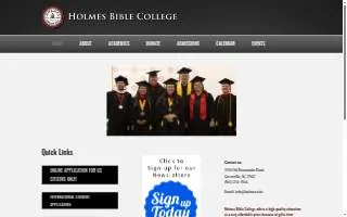 Holmes Bible College website