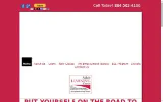 Adult Learning Center Inc website