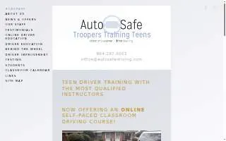Auto Safe Driving School Inc website