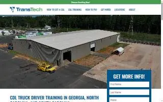 Transtech CDL Training of Greer website