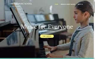 Greggs Music School website