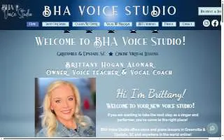 BHA Voice Studio website