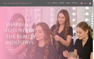 The Academy of Beauty website