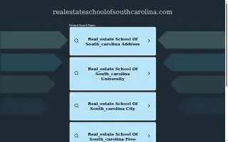 Real Estate School Of South Carolina website