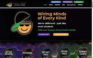 Wired Minds Tutoring website