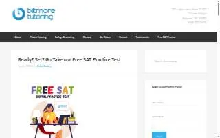 Biltmore Tutoring website