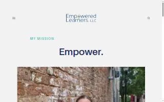 Empowered Learners, LLC website