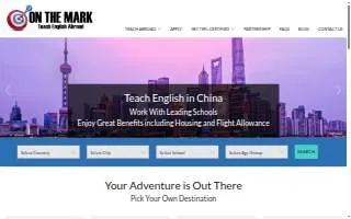 On the Mark Education Consulting Inc. website