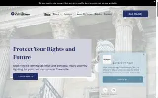 Law Offices of H. Chase Harbin website