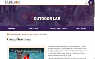 Camp Sertoma of South Carolina website