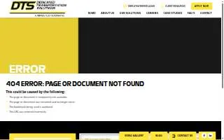 Dedicated Transportation Solutions website