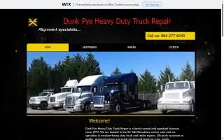 Dunk Pye Transportation Inc of Greenville website