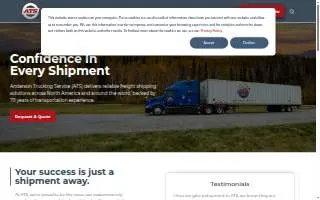 ATS Logistics Services, Inc. of Greenville website