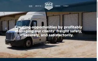 Wh Trucking website