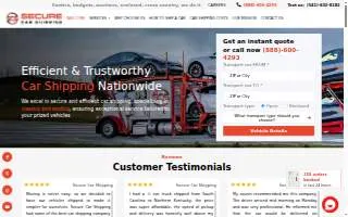 Secure Car Shipping website