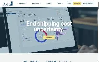 AFS Logistics of Greenville website