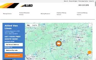 Allied Van Lines of Greer website