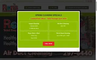 Ron's Carpet & Total Home Services website