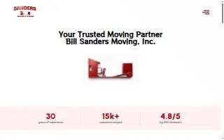 Bill Sanders Moving Inc. website