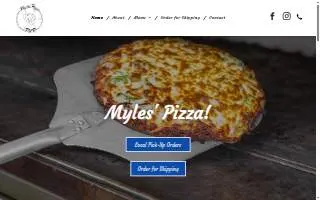 Myles Pizza Pub website