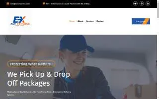 ASV Express Courier Service website