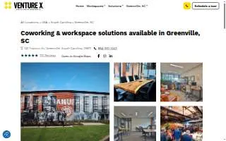 Venture X Greenville - Plush Mills website