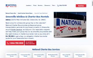 National Charter Bus Greenville