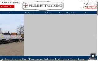 Plumley Trucking website