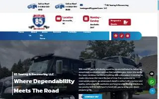 85 Towing & Recovery LLC website