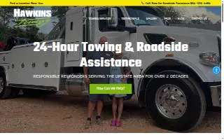 Hawkins Towing of Travelers Rest website