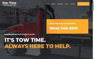 Tow Time Towing Service website