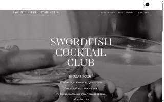 Swordfish Cocktail Club website