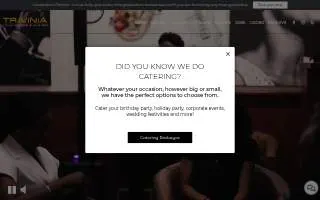 Travinia Italian Kitchen & Wine Bar Greenville website