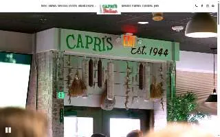 CAPRI'S Italian Restaurant website