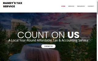 Randy's Tax Services website
