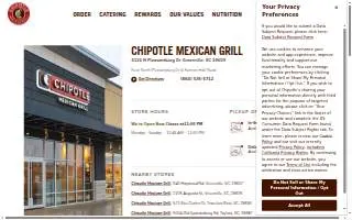 Chipotle Mexican Grill of Greenville website