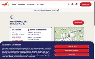 Chili's Grill & Bar of Greenville website