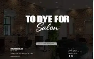 To Dye For Salon of Greenville website