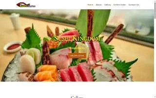 Sushi Kingdom of Greenville website