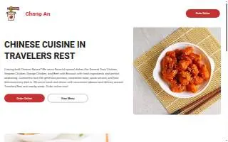 Chang An Chinese Restaurant website