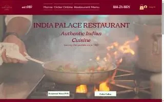 India Palace Authentic Indian restaurant website