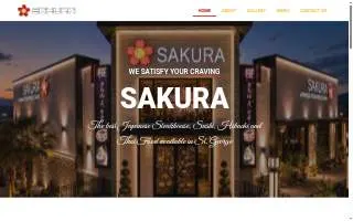 Sakura Japanese Steakhouse of Greenville website
