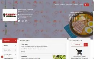 Hokkaido Ramen House of Greenville website