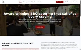 The Saucy Pig BBQ and Catering website