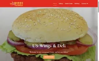US Wings & Deli website