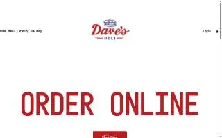 Dave's Deli at SCTAC website